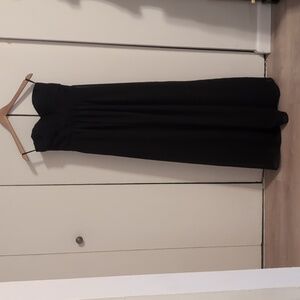 Black Strapless Gown